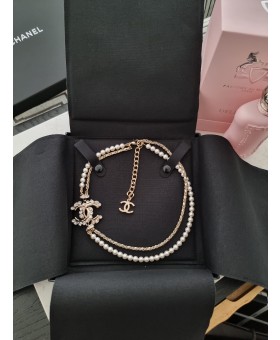 샤넬 체인 펄 목걸이