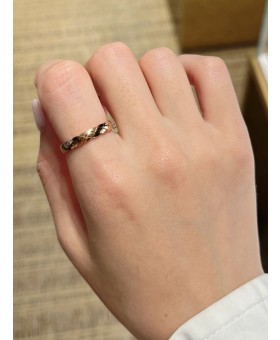 샤넬 코코크러쉬 미니 반지 베이지골드