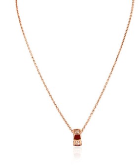 불가리 세르펜티 바이퍼 다이아몬드 목걸이 Rose Gold