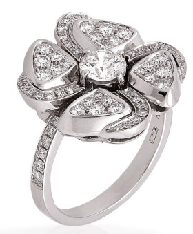 불가리 피오레버 다이아몬드 반지 Gold Ring
