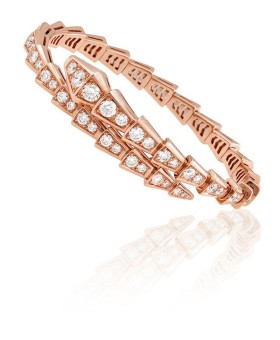 불가리 세르펜티 바이퍼 다이아몬드 팔찌 Rose Gold