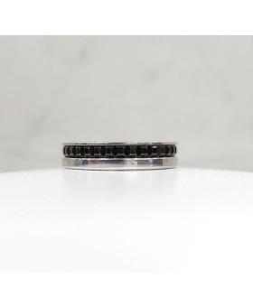 부쉐론 콰트로 블랙 웨딩밴드 링 사이즈 블랙에디션