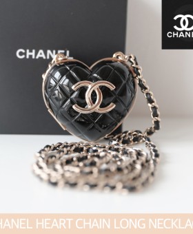 샤넬 하트 체인 롱 네크리스 long 목걸이